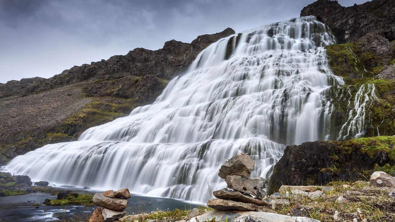 Dynjandi waterfalls isafjordur